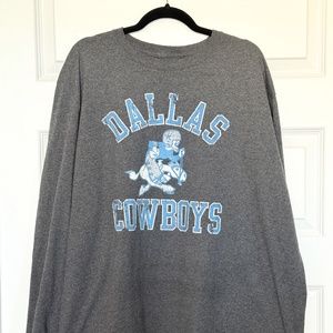 Vintage Dallas Cowboys Authentic Oversized Cowboy Joe Long Sleeve